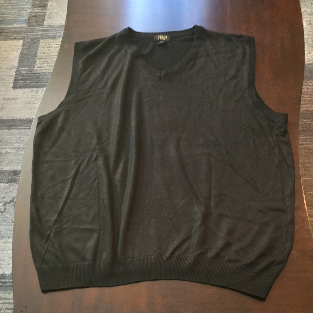 Men's Black V-Neck Sweater Vest